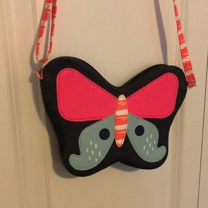 Target Girls Butterfly Purse Pink Navy Orange